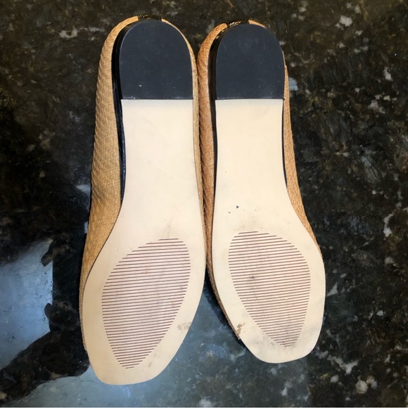 Steve Madden flats size 7 M. Tan with black patent trim never worn - Picture 4 of 4